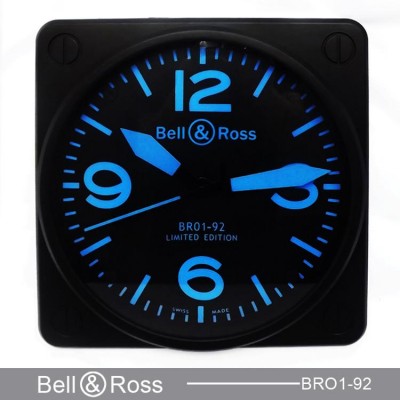 Bell & Ross BR01-92 blaue Zahl luminor Wanduhr 