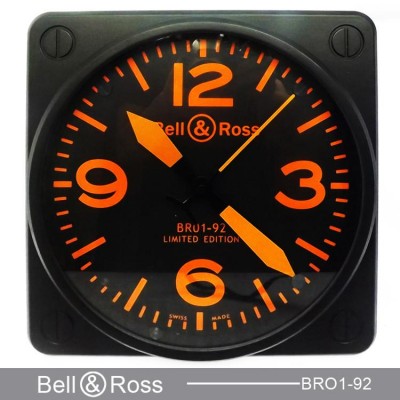 Bell & Ross BR01-92 rot Zahl luminor Wanduhr 