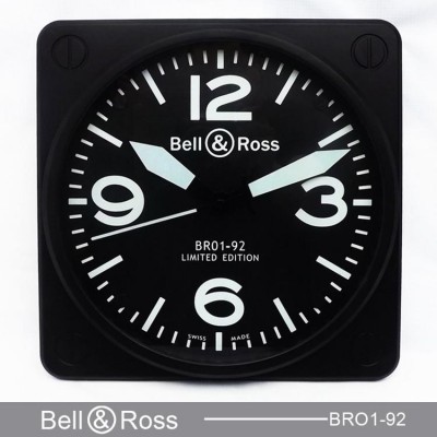 Bell & Ross BR01-92 weiss Zahl luminor Wanduhr 