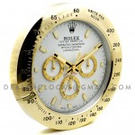 Rolex Daytona 40 cm xxl gelbes Gold  weiß chronograph  Wanduhr 