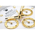 Rolex Daytona 40 cm xxl gelbes Gold  weiß chronograph  Wanduhr 